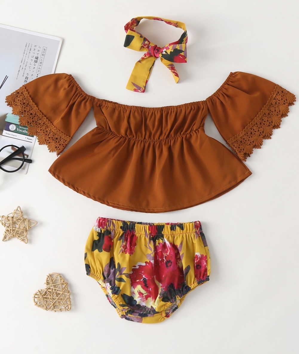 baby girl clothes with matching headbands
