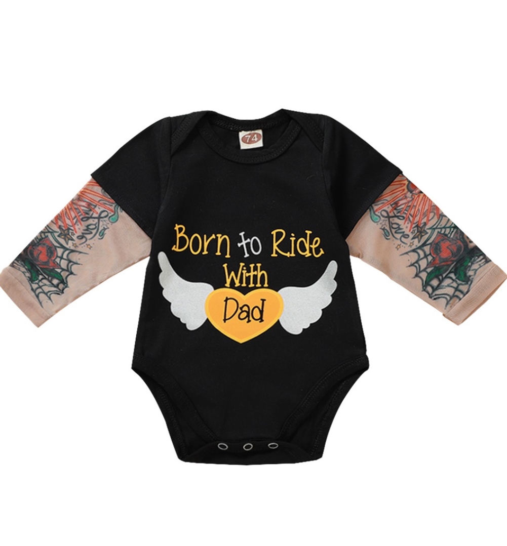 black long sleeve bodysuit baby