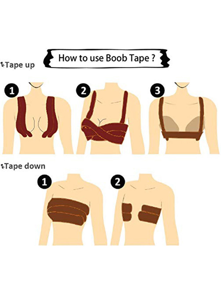 taping breasts to lift