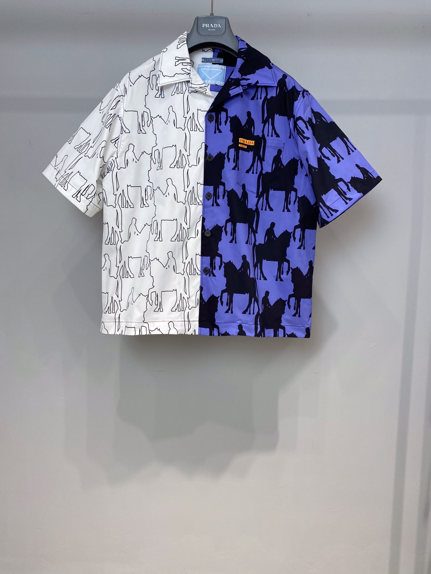 prada printed shirt