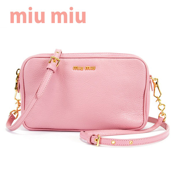 Miumiuコピーバッグレディースショルダーバッグアクセサリーポーチロサ ピンクrt0539madrasrosa ブランドコピー専門通販店 Zhu555