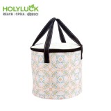 Eco Friendly Custom Food Delivery Bag Portable Insulated Lunch Cooler Bag WIth Circle Shape