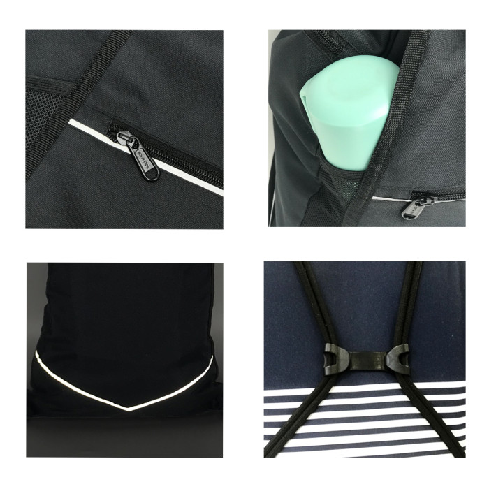 Upgrade HOLYLUCK Men & Women Sport Gym Sack Drawstring Backpack Bag, Rapid Delivery
