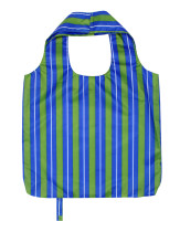 Roll Up Ripstop Blue Reusable Grocery Bag Eco Friendly Shopping Carry Bag