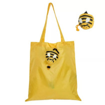 Business Standard Eco Friendly Shopping Bag Foldable Animal Pocket Grocery Tote Bag With Custom Logo