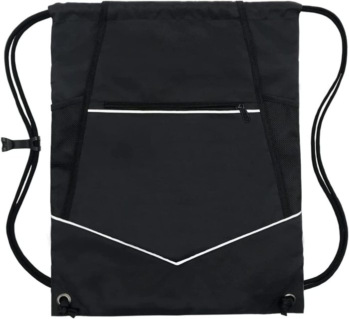 Upgrade HOLYLUCK Men & Women Sport Gym Sack Drawstring Backpack Bag, Rapid Delivery