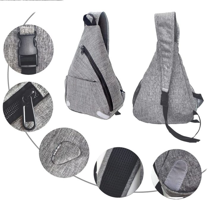 HOLY LUCK Sling Backpack Bag Chest Crossbody Bag Foldable Travel Hiking Daypack for Men Women