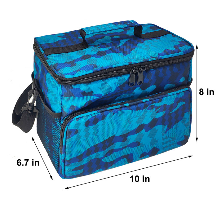 12 Cans Custom Insulated Adult Lunch Bag Leak Proof For Hot Cold Temperature Durable Water-Resistant Picnic Bag With Pockets