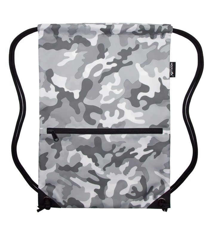 HOLYLUCK Camouflage Drawstring Backpack Bag Sport Gym Sackpack