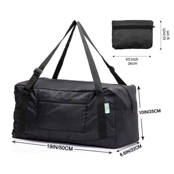 HOLYLUCK Foldable Travel Duffel Bag For Women & Men Luggage Great for Gym