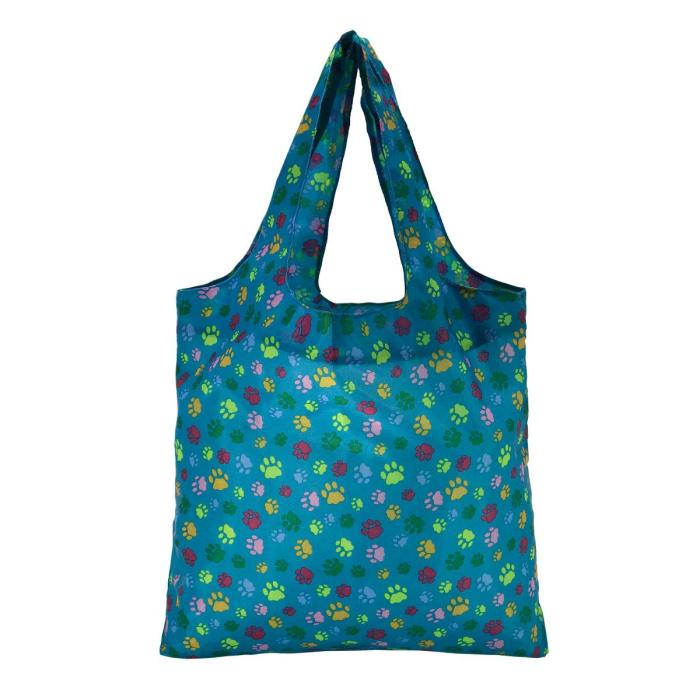 HOLYLUCK Full Printing Rpet Made The Ultimate Grocery Bag Colourful Recycled Bag With Elastic LooPacks of 3 per setp