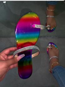 Diamond flat sandals and slippers