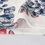 Beautiful sexy chest wrapped digital printed nightclub Hip Wrap Skirt