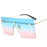 Fashionable one-piece Sunglasses female color Sunglasses