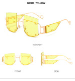 Rimless sunglasses for men and women