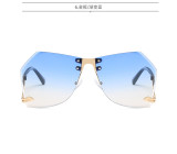 Tide hollow mirror leg irregular ocean film Sunglasses