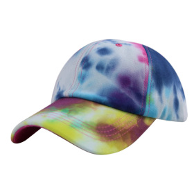 Colorful tie dye baseball cap women's sunscreen hat