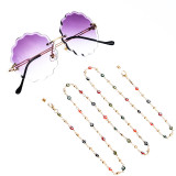Metal rimmed eyeglasses chain sunglasses accessories