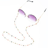 Metal rimmed eyeglasses chain sunglasses accessories