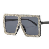 Sunglasses, sun protection glasses, fine shiny gravel, fashionable sunglasses