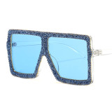 Sunglasses, sun protection glasses, fine shiny gravel, fashionable sunglasses