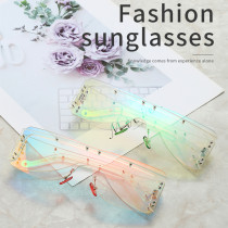 Willow nail style frameless personal Sunglasses
