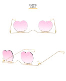 Small frame love metal frame sunglasses