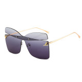 Color cross butterfly sunglasses personality