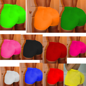 Sexy women's tight pants casual solid color YOGA SHORTS