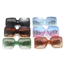 Large frame square connected Sunglasses color Sunglasses