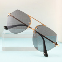 Frameless polygonal Sunglasses