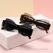 Box glasses fashion cat glasses PC piece versatile glasses