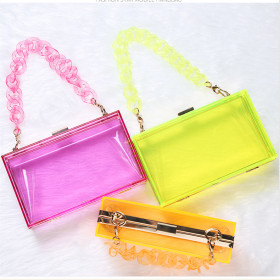Cross carrying transparent acrylic bag