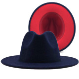 National style jazz hat cashmere felt hat