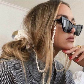 Jewelry, irregular, imitation pearl, Eyeglass Chain, hanging neck, anti dropping eyeglass rope