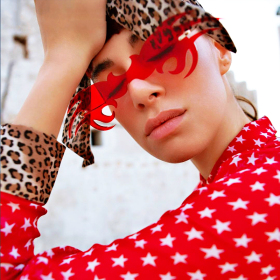 Crabs, frameless, fashion, sunglasses, hip-hop, glasses