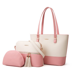 Three piece set, single shoulder, straddle, portable, women's bag