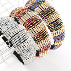 Exaggeration, fashion, alloy, inlaid diamond, Rhinestone, hairband