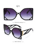 Cat's eye, modeling, sunglasses, personality, sunglasses, big frame, sunglasses