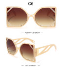 Cat's eye, modeling, sunglasses, personality, sunglasses, big frame, sunglasses