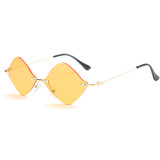 Fashion, frameless, trimming, sunglasses, diamond, glasses