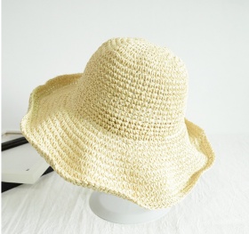 Foldable, straw hat, sunscreen, sun hat, beach hat