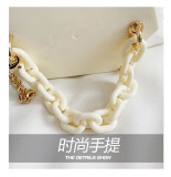 PVC, candy color, dinner, box, bag, mini, portable, chain, shoulder bag