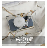 Cylinder box, small bag, acrylic, transparent, chain, Messenger, jelly bag