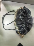 Thick chain, fold, cloud bag, portable, one shoulder, bag