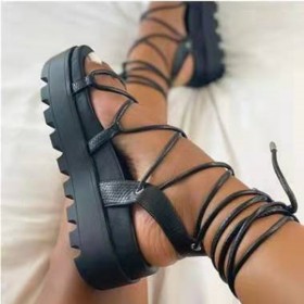 Thick bottom, light weight, foot ring, bandage, sandals