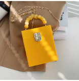 Acrylic, box bag, beaded, portable, messenger bag