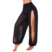 Super elastic, solid color, chiffon, sunscreen, beach pants