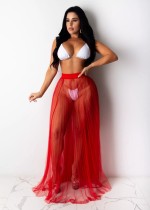 Mesh, perspective, beach skirt, half skirt