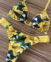 Handmade, corded, printed bikini, swimsuit